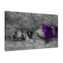 zegary-60x40-fioletowa-marilyn-monroe