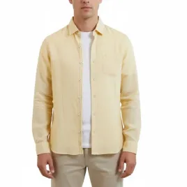 koszula-meska-mat-de-misaine-cargue-lniana-zolta-klasyczna