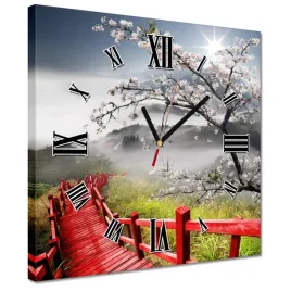 zegary-30x30-czerwony-most-w-japonii