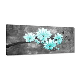 zegary-100x40-turkusowe-magnolie