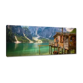 zegary-100x40-drewniany-domek-w-gorach