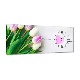 zegary-100x40-delikatne-tulipany