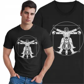 koszulka-dla-motocyklisty-leonardo-da-vinci-vitruvian-motor-motocykl