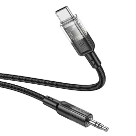 kabel-aux-jack-35-mm-do-usb-c-hoco-12-m-upa27-czarny