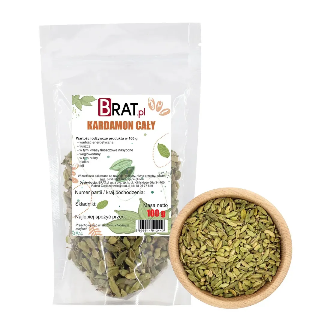 kardamon-caly-100g-stan-nowy