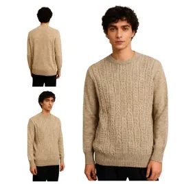 cieply-sweter-meski-pod-szyje-bezowy-captain-mike-5xl