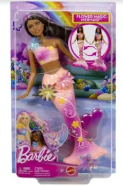 barbie-syrenka-rozkwitajace-kwiaty-lalka-brunetka