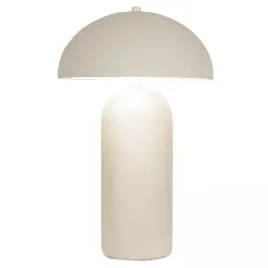 ceramiczna-lampka-nocna-23007-do-sypialni-owalna-grzyb-bezowa