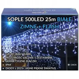 sople-500-led-kurtyna-lampki-zewnetrzne-ip44-flash-biale-zimne-25m-grube