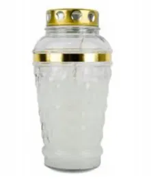 znicz-caloroczny-zalewany-bialy-z-metalowym-kapturkiem-21-cm