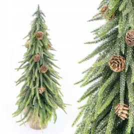 choinka-sztuczna-mala-zielona-na-biurko-szyszki-brokat-zlota-28-cm