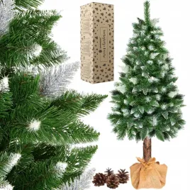 gesta-choinka-diamentowa-na-pniu-sosna-sztuczna-osniezona-160cm-premium
