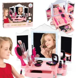 zestaw-do-makijazu-dla-dzieci-toaletka-lustro-led-akcesoria