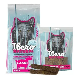 pakiet-dla-szczeniat-ras-malych-ibero-cold-press-junior-mini-lamb-miesny