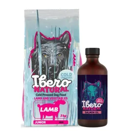 pakiet-dla-szczeniat-ras-malych-ibero-cold-press-junior-mini-lamb-olej-z