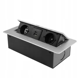 gniazdo-nablatowe-chowane-w-blat-kuchenny-wpuszczane-usb-c-2x230v-srebrne