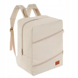 plecak-nonutt-bagaz-podreczny-do-samolout-24l-40x20x25-bezowy-dwa-skosy