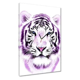 zegary-40x60-delikatna-grafika-tygrys-na-bialym-tle-tiger