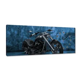 zegary-100x40-niebieska-sciana-motocykl