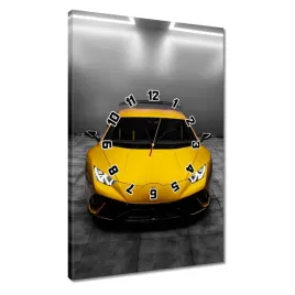 zegary-40x60-zolty-samochod-auto-fura