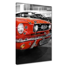 zegary-40x60-czerwony-mustang