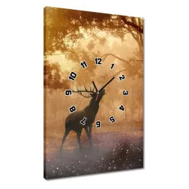 zegary-40x60-jelen-w-lesie