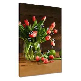 zegary-40x60-czerwone-tulipany
