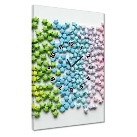 zegary-40x60-kolorowe-origami-gwiazdy