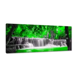 zegary-100x40-zielony-wodospad-kaskada