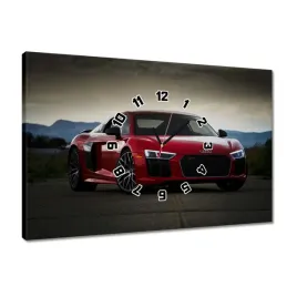 zegary-60x40-czerwone-audi-quattro