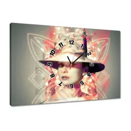 zegary-60x40-audrey-w-kapeluszu