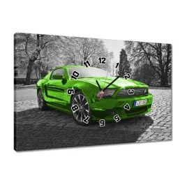 zegary-60x40-zielony-ford-mustang-usa