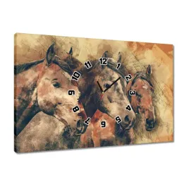 zegary-60x40-konskie-lby-kon-konie