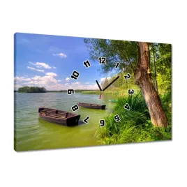 zegary-60x40-lodki-wedkarskie-jezioro