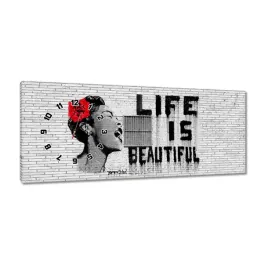 zegary-100x40-banksy-life-is-beautiful
