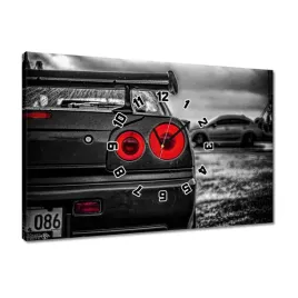 zegary-60x40-sportowy-nissan-gtr-lampy