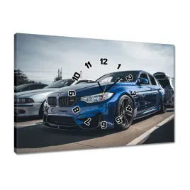 zegary-60x40-niebieskie-bmw-m3-auto