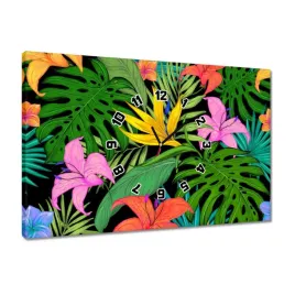 zegary-60x40-liscie-monstery-listki