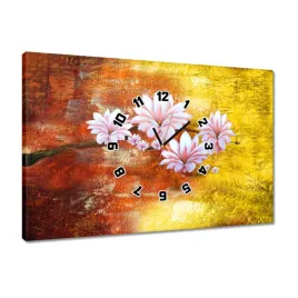 zegary-60x40-galazka-magnolii-kwiaty