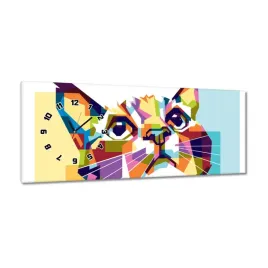 zegary-100x40-abstrakcyjny-kot
