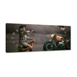 zegary-100x40-motocykl-i-dziewczyna