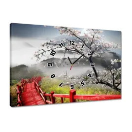 zegary-60x40-czerwony-most-w-japonii