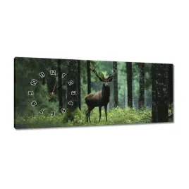 zegary-100x40-piekny-jelen-wsrod-drzew