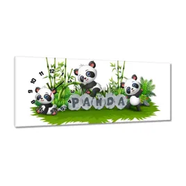 zegary-100x40-slodkie-trzy-pandy