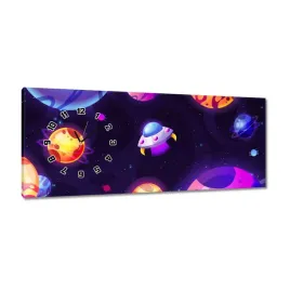 zegary-100x40-statek-kosmiczny-i-kolorowe-planety