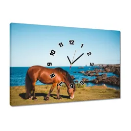 zegary-60x40-kon-konie-jezdziectwo