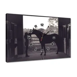 zegary-60x40-kon-konie-jezdziectwo