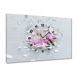 zegary-60x40-storczykiem-w-mur-kwiaty