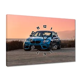 zegary-60x40-zachod-slonca-bmw-auto