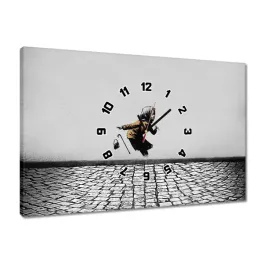 zegary-60x40-banksy-kichajaca-babcia